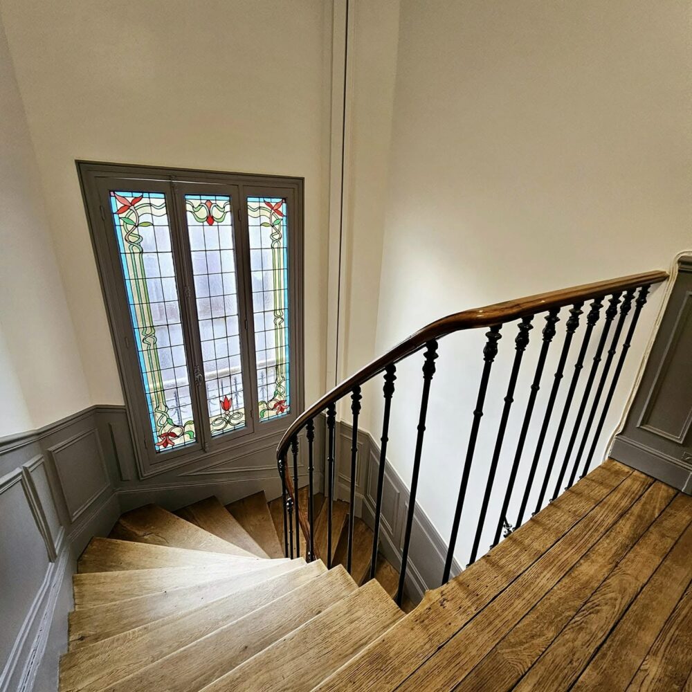 Rénovation cage d’escalier parisienne
