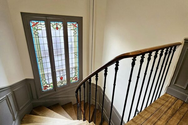 Rénovation cage d’escalier parisienne