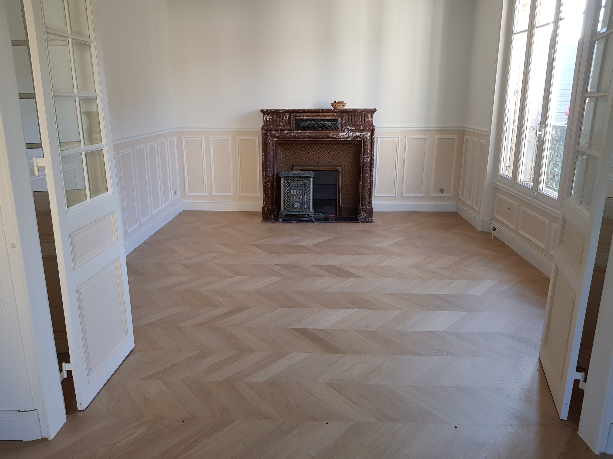 Pose de parquet en lames droite dans le Val d'Oise